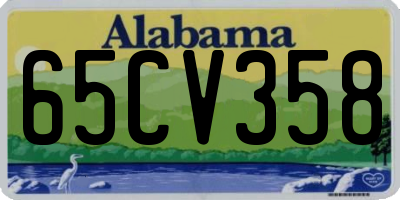 AL license plate 65CV358