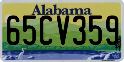 AL license plate 65CV359