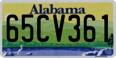 AL license plate 65CV361