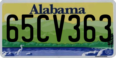 AL license plate 65CV363