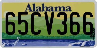 AL license plate 65CV366