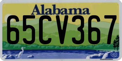 AL license plate 65CV367
