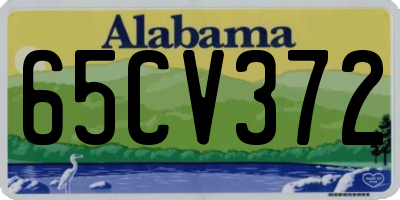 AL license plate 65CV372