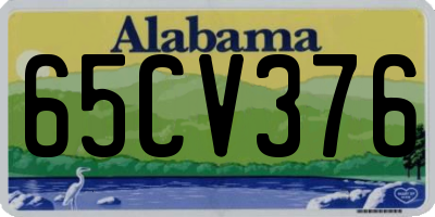 AL license plate 65CV376