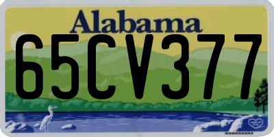 AL license plate 65CV377