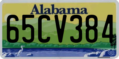 AL license plate 65CV384