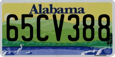 AL license plate 65CV388