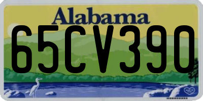 AL license plate 65CV390