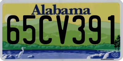 AL license plate 65CV391