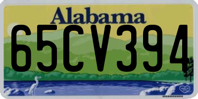 AL license plate 65CV394