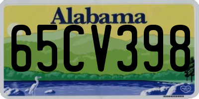 AL license plate 65CV398