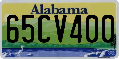 AL license plate 65CV400