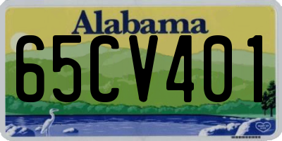AL license plate 65CV401