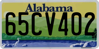 AL license plate 65CV402