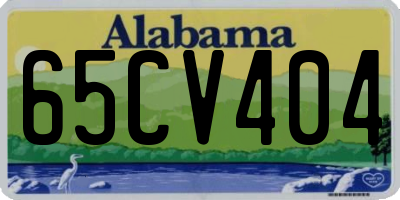 AL license plate 65CV404