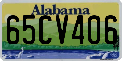 AL license plate 65CV406