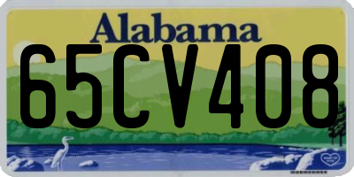 AL license plate 65CV408