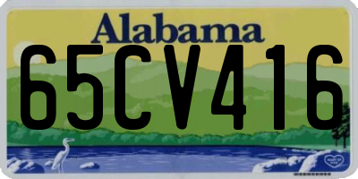 AL license plate 65CV416