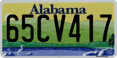 AL license plate 65CV417