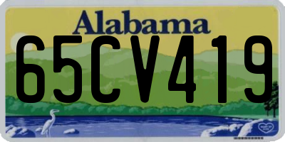 AL license plate 65CV419