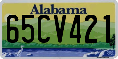 AL license plate 65CV421
