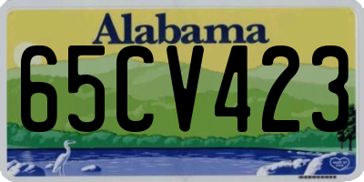 AL license plate 65CV423