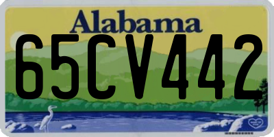 AL license plate 65CV442