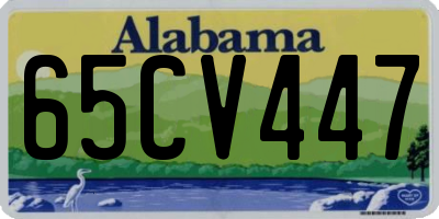 AL license plate 65CV447