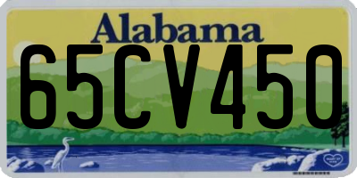 AL license plate 65CV450