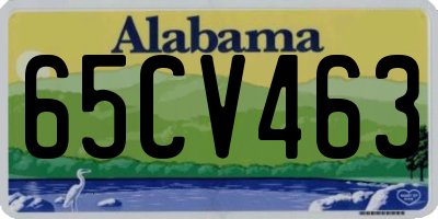 AL license plate 65CV463