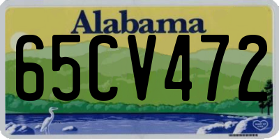 AL license plate 65CV472
