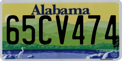 AL license plate 65CV474