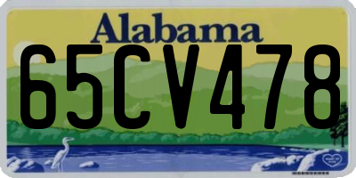 AL license plate 65CV478