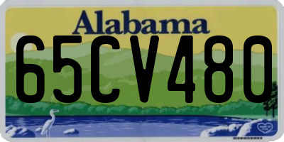 AL license plate 65CV480