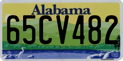 AL license plate 65CV482