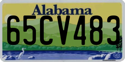 AL license plate 65CV483