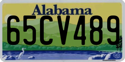 AL license plate 65CV489
