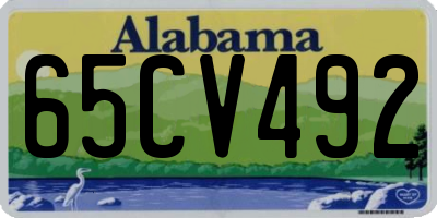 AL license plate 65CV492