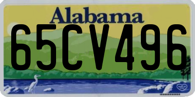 AL license plate 65CV496