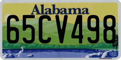 AL license plate 65CV498