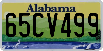 AL license plate 65CV499
