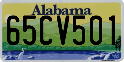 AL license plate 65CV501