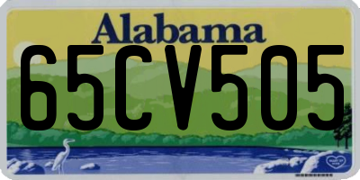 AL license plate 65CV505