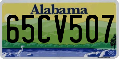 AL license plate 65CV507
