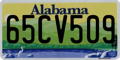 AL license plate 65CV509