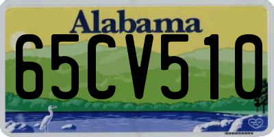 AL license plate 65CV510