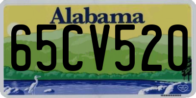AL license plate 65CV520