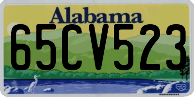 AL license plate 65CV523