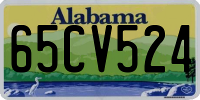 AL license plate 65CV524