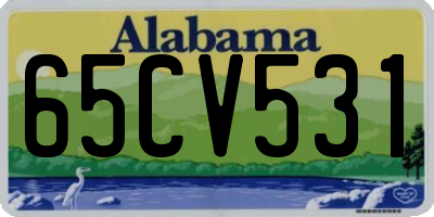 AL license plate 65CV531